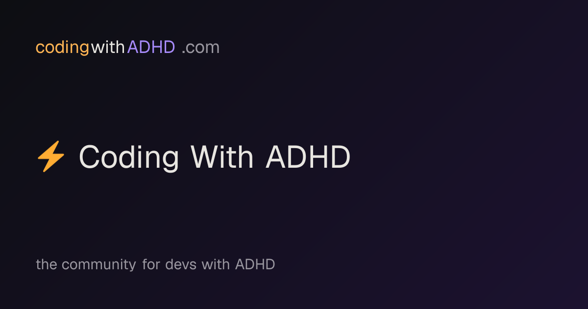 Coding With ADHD official website preview